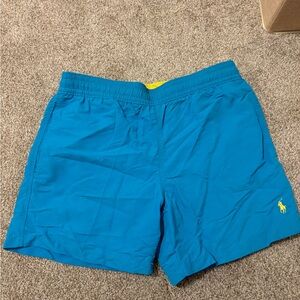 Polo by Ralph Lauren Men's Aqua Swim Trunks